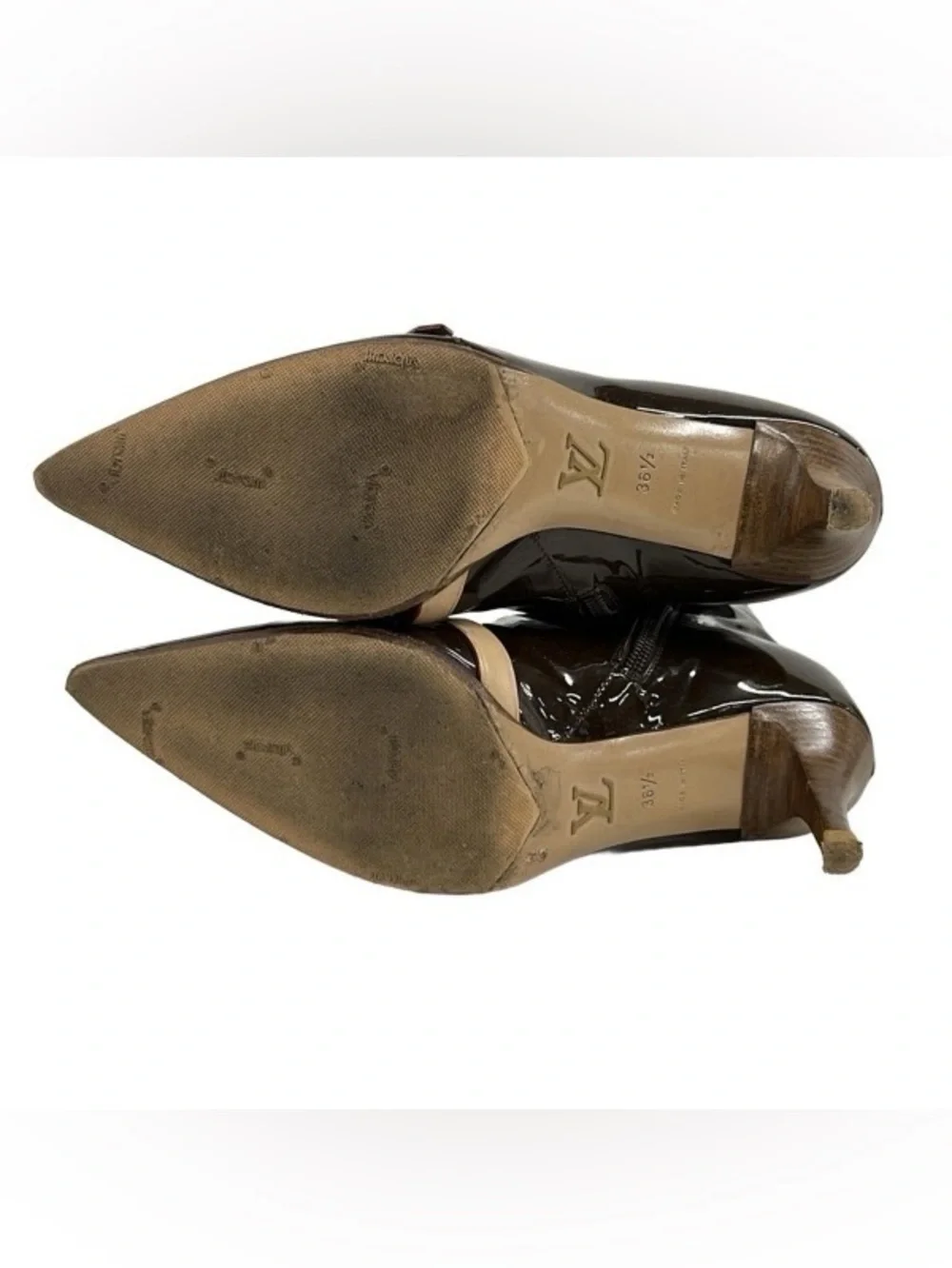 Louis Vuitton Y2K 2004 Vintage Gina Amaryllis Patent Leather Boots 6.5 - Picture 4 of 9